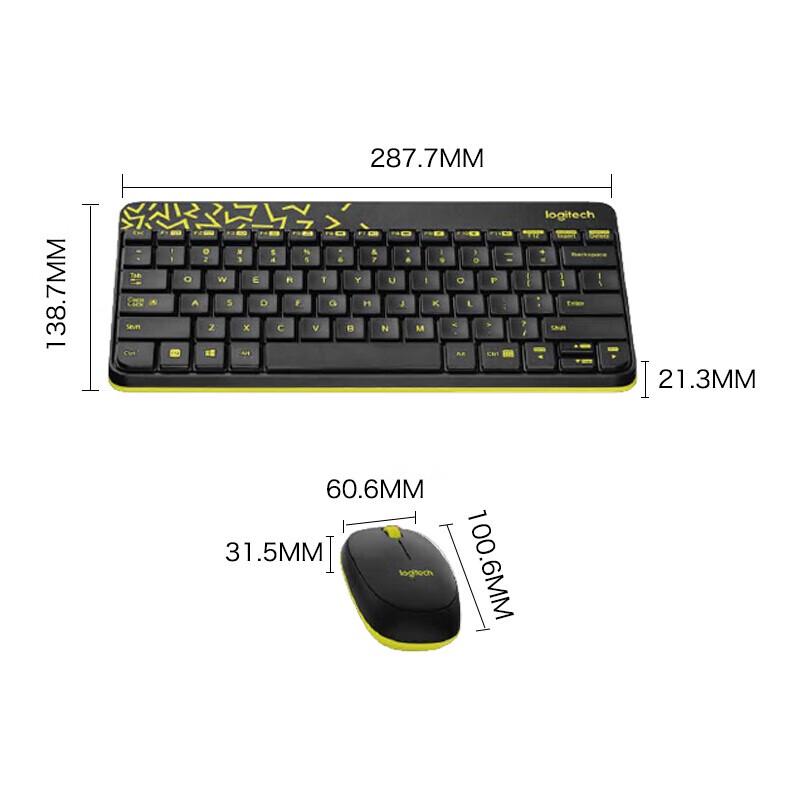 Combo Tastiera e Mouse Wireless Logitech MK240