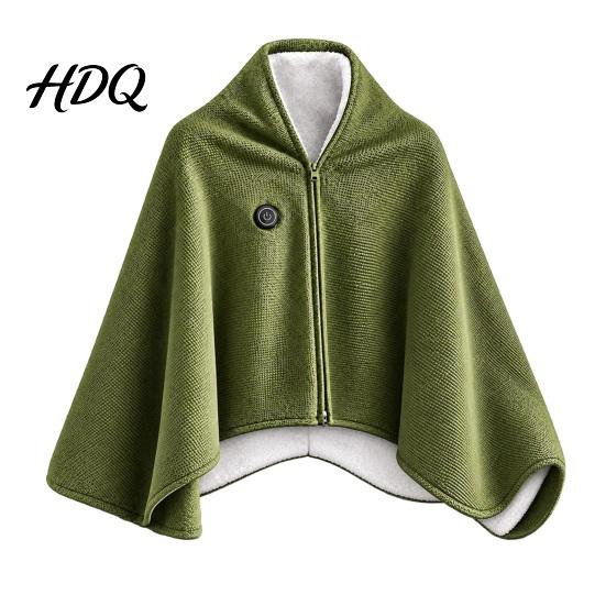 Electric Shoulder Warmer for Travel Heated Shawl Wraps Women USB Wearable Blanket Portable Blanket Adjustable Heat Wrap Home with 3 Settings & Fast