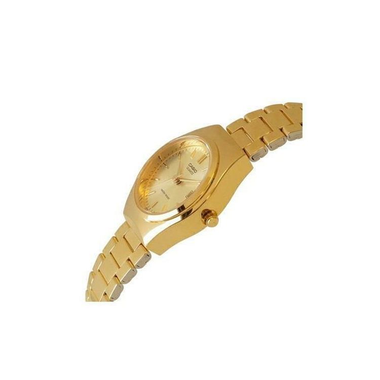 Casio General Series Minimalist Casual Fashion Pointer Watch Business Quartz Stainless Steel Band Women Watches Gold LTP-1170N-9A