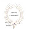 European and American Round Tag Necklace Niche Trend Devil's Eye Multi-layer Stacking Cold Hip-hop Style Collarbone Chain