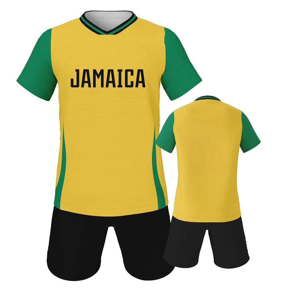 Jamaica Football Kit Soccer Jersey Shorts Set Team Uniform
