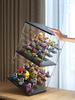 3/5 Layers Acrylic Display Case With LED Light Figurines Toy Blind Box Organizer Dust Proof Dolls Action Figure Display