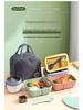 Compact Microwaveable Lunch Box with Compartments for Students & Office Workers