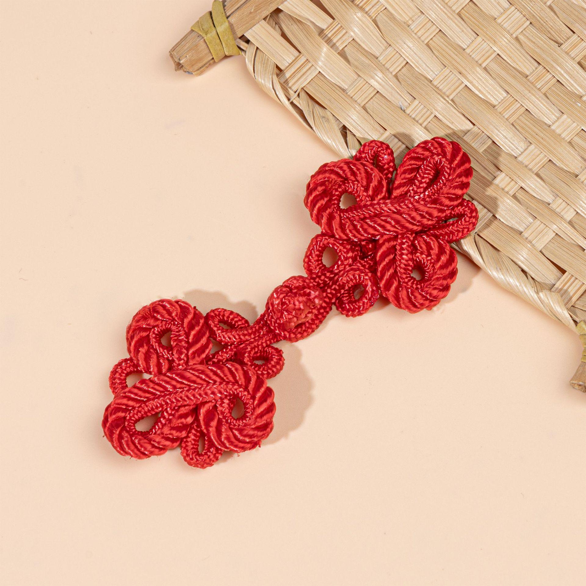 1pcs Chinese Cheongsam Buckle Knot Fastener Tassel Chinese Knot Buttons DIY Handcraft Clothing Decorative