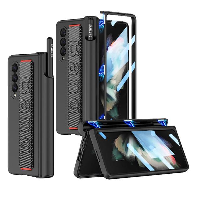 Best Protection Full Body Cover Funda Case For Samsung Galaxy Z Fold 4 Fold3 Fold 3 Fold4 Zfold4 5g Tempered Glass Film Covers