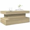 LED Coffee Table in Sonoma Oak 90 x 50 x 40 cm