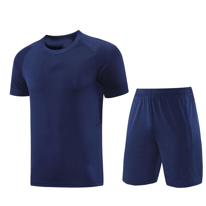 Mens Quick-Dry Sport Set Running Gym Training Short Sleeve Top Shorts Breathable Athletic Wear