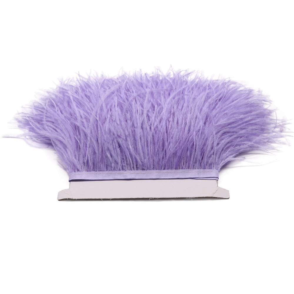 Feather1M 5M 10M 8-10cm Black White Ostrich Feather Trims Ribbon Multicolor Plume for Sewing Feathers Crafts  Dress Clothing Decoration