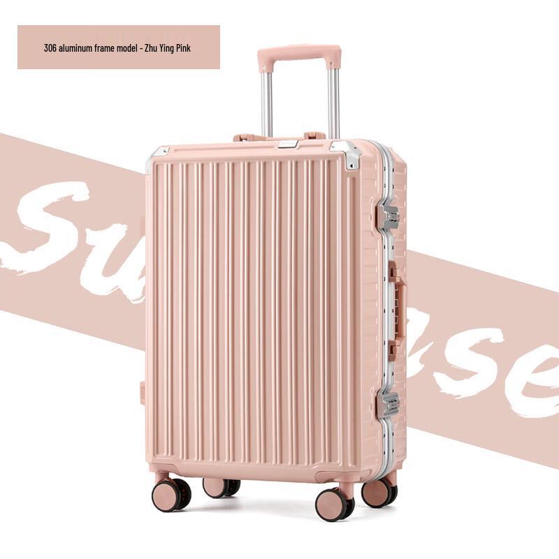 JOURHEY SHI Aluminum Frame Spinner Luggage 20 inch