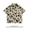 Trendy Hip Hop Chic Florals Casual Short Sleeve Shirt