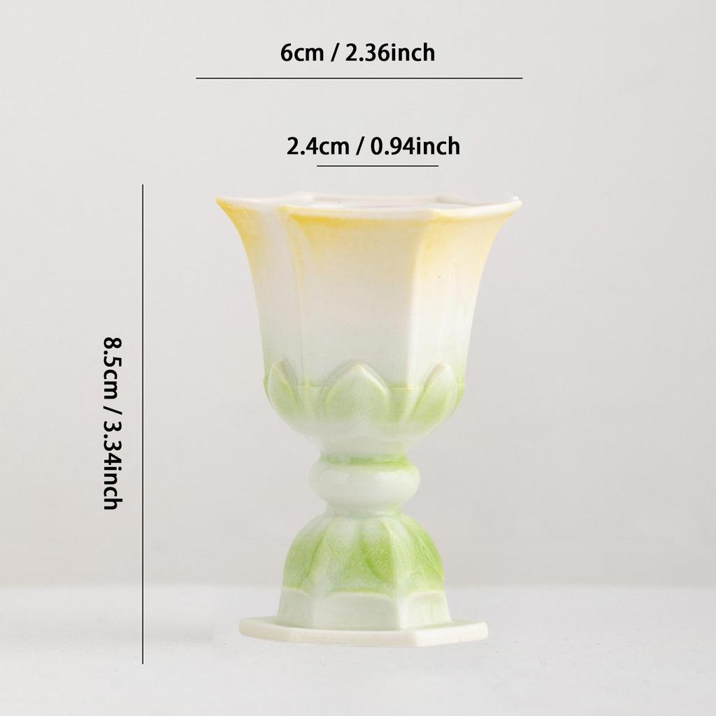 Candlestick Holder Lotus Candle Holder Creative Ornament Desktop Candle Stand for Thanksgiving Home Mantel Decoration