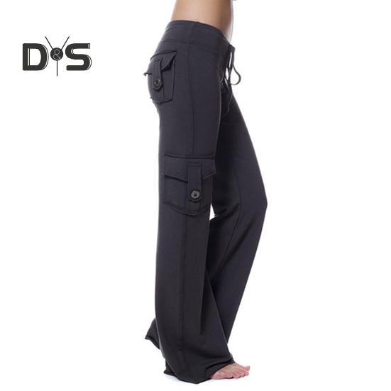 

Женские брюки-карго, однотонные, с несколькими карманами, свободные, повседневные, однотонные, широкие, с эластичной резинкой на талии, спортивные брюки со шнурком XXXL чёрный