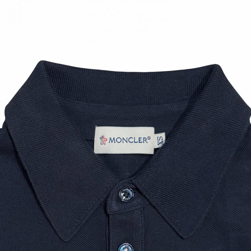 MONCLER Polo Shirt Navy Men's Size XS Model 110918337600