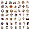 100pcs One Piece Cute Cartoon Stickers DIY Skateboard Phone Case Laptop Motorcycle Waterproof Cool Anime Sticker Decals Toy