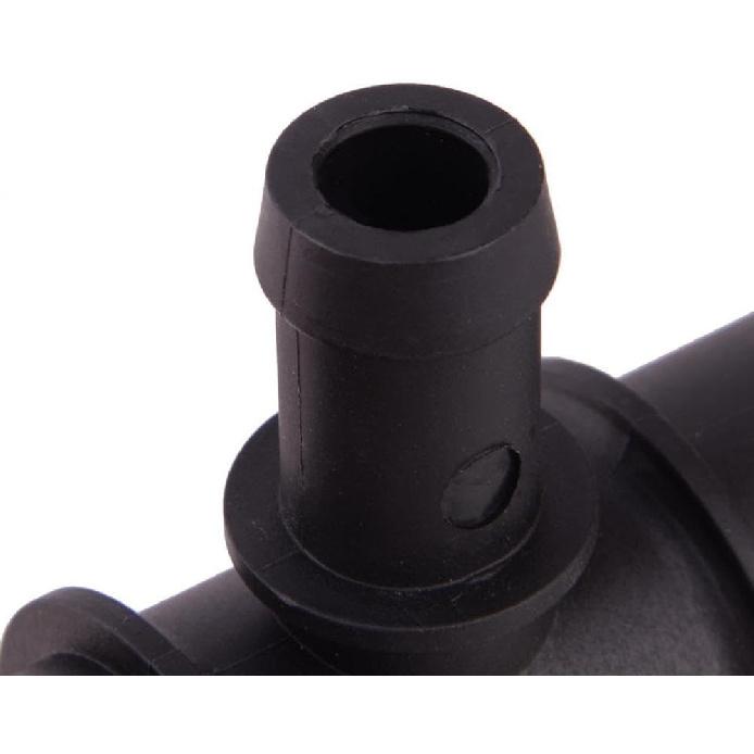 2pcs Black Plastic Universal Car Heater Hose Fitting Connector 1-1/4 5/4 5/8 32mm 16mm Tee Water Coolant Flange