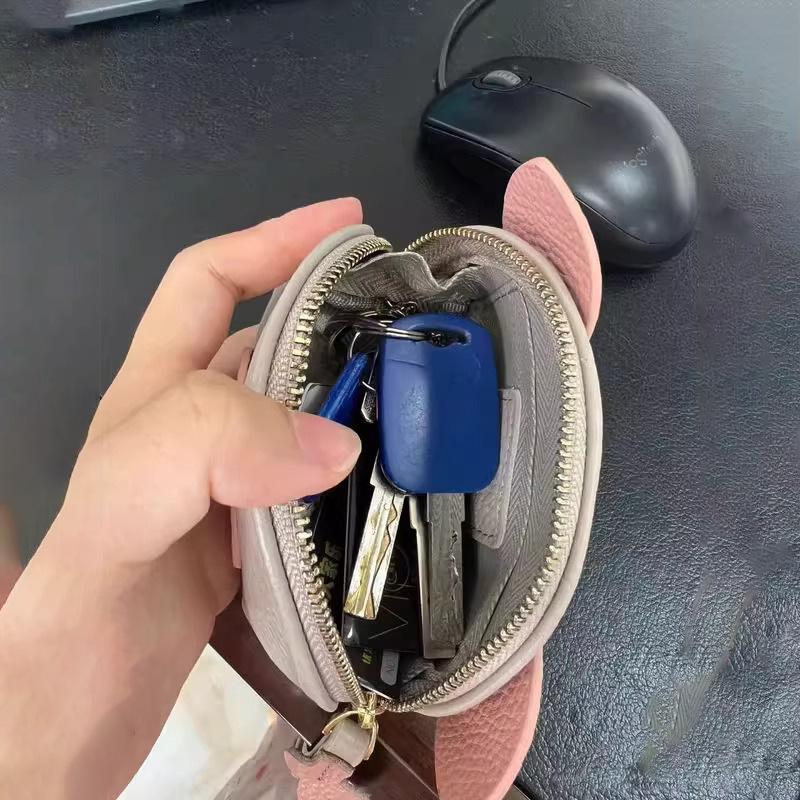 Pu Leather Cartoon Cute Little Pig Storage Coin Purse Mini Clutch Earphone Bag Gifts