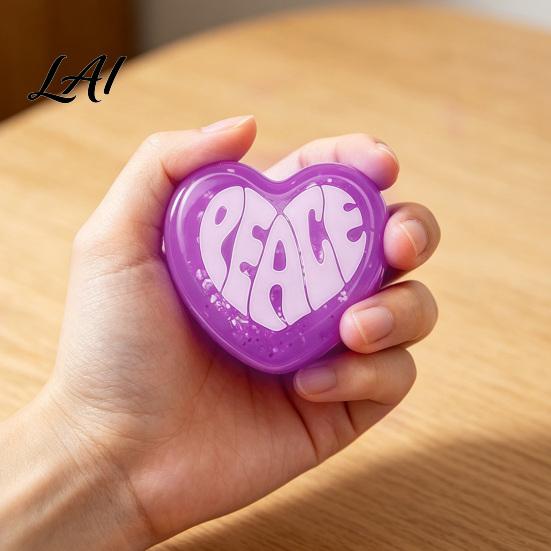 Tactile Sensory Toy Love Heart Squeeze Anxiety Relieving Shape Slow Rebound Stress Ball Fidget Concentration Aid Relaxation Decompression Hand
