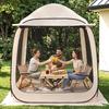 VEVOR Screen House Tent, 1825 x 1825 x 2200 mm, 4-6 Person Pop Up Screen Tent with Extended Awning, Portable Screened in Canopy with Carry Bag