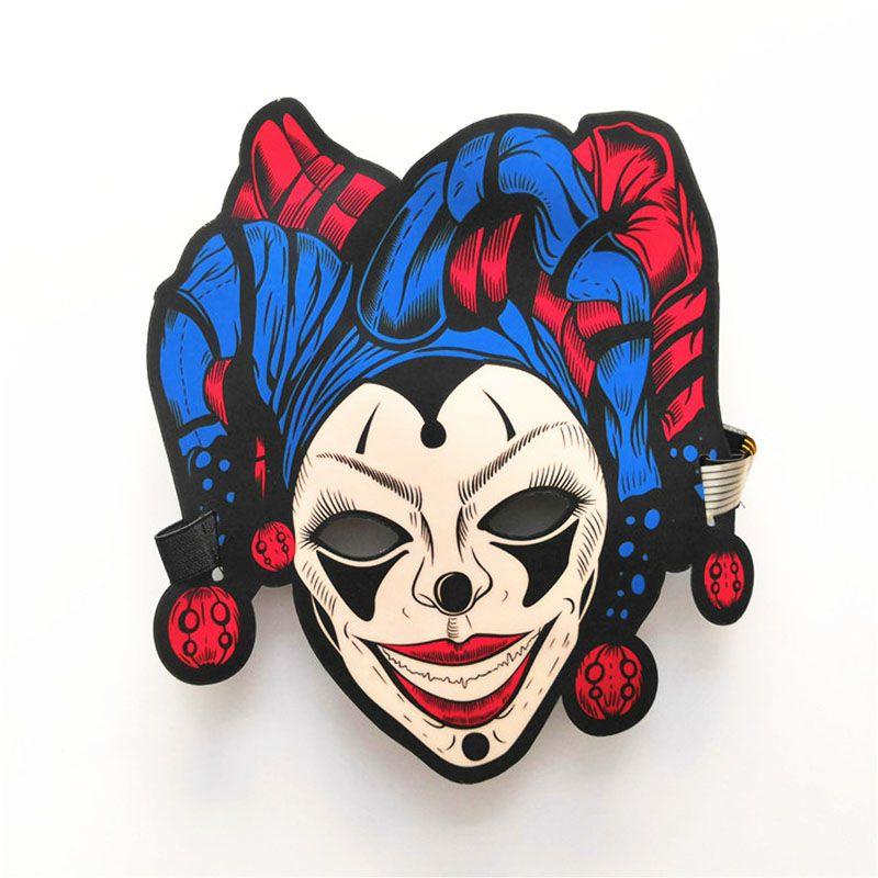 Premium Quality Sound Activated Led Mask For Halloween Dance Rave Edm Events