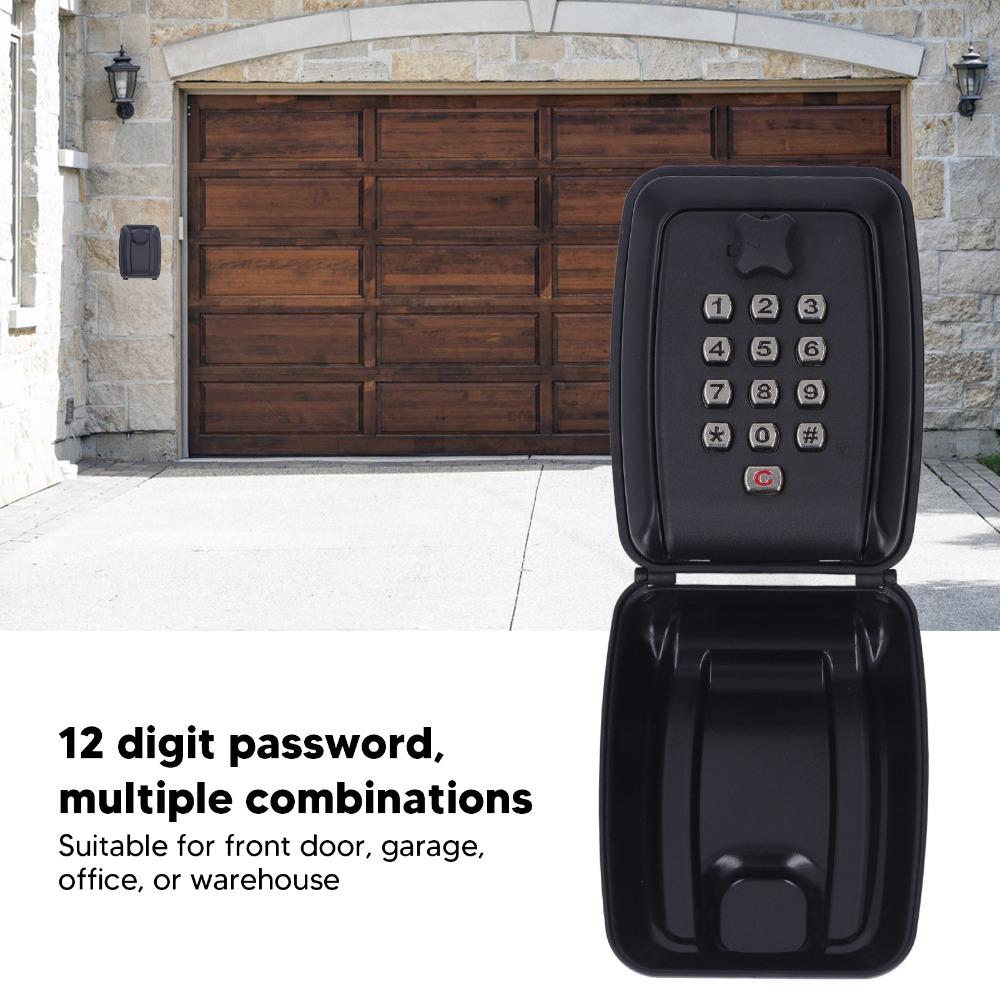 12 Digit Combination Key Lock Box Resettable Code Security Lockbox Combination Key Box  Home Use