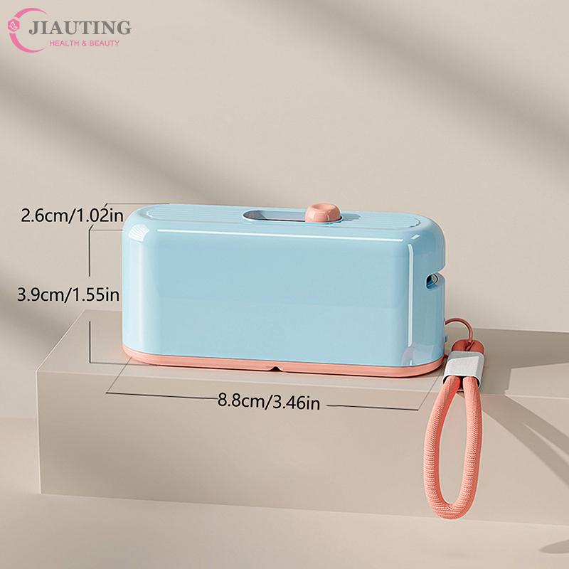 Floss Dispenser Automatic Ejectable Floss Organiser Oral Care Press-on Disposable Flossing Sticks Refillable Storage Box