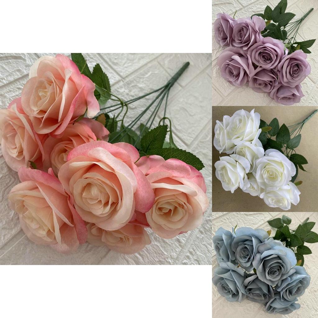 Simulated Rose Flowers For Wedding Props Home Decoration Photography Styling