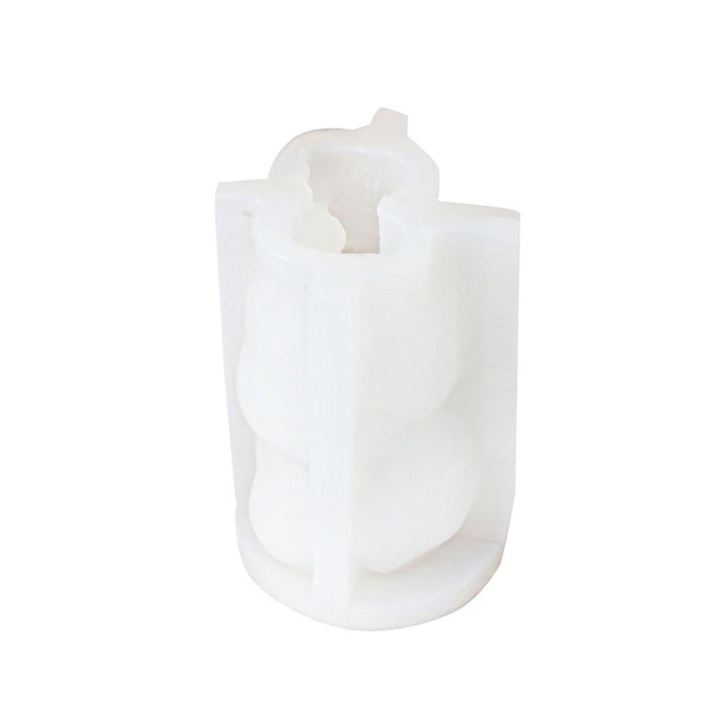 3D Bear Silicone Mould for Creative Candle Making Flexible and Easy to Clean Decoration for Craft and Decorations