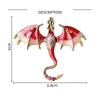 Vintage Enamel Dragon Brooches Jewelry Flying Dragon Brooch Office Rhinestone Brooch Pins