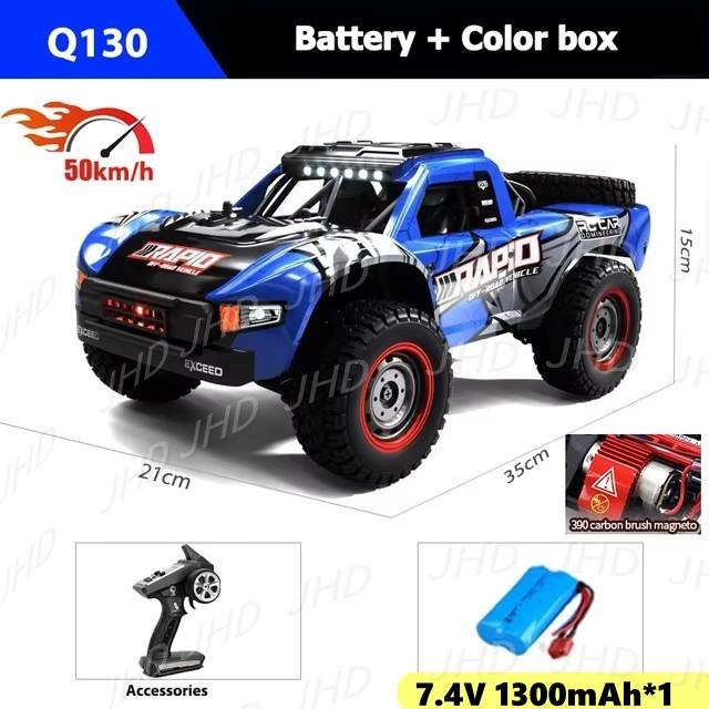 

Радиоуправляемая машина с легким бесщеточным двигателем, дистанционное управление, высокоскоростной дрифт, грузовик JJRC Q130, игрушка для взрослых и детей