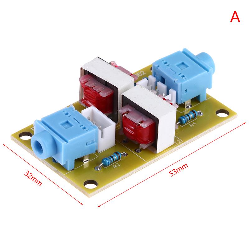 2 Styles Optional Audio Stereo Isolator Eliminate Current Sound Interference Filter Eliminator Ground Loop Suppressor Noise Isolation Moudle