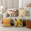 Orange Lovely All Personalized Picture Text Home Decorative Pillows Household Gifts 45x45cm