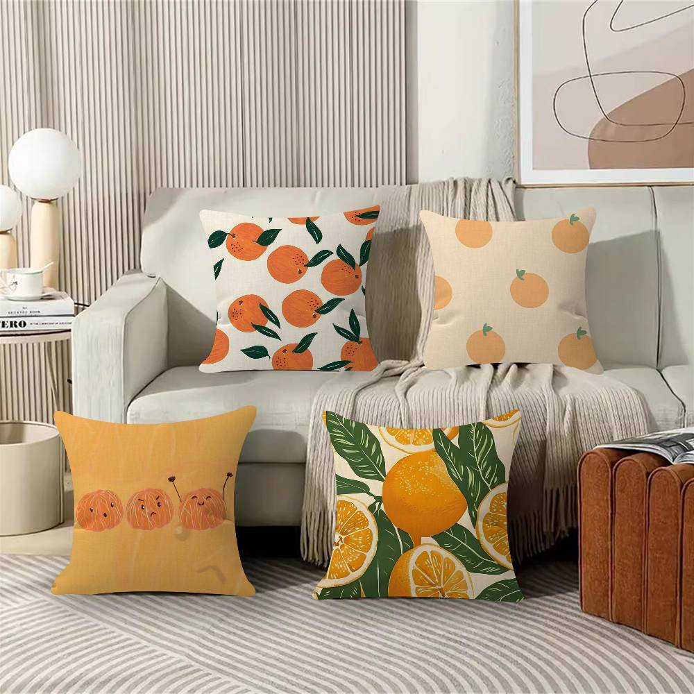 Orange Lovely All Personalized Picture Text Home Decorative Pillows Household Gifts 45x45cm