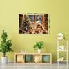 1pc European and American Style Christmas Indoor Tree Scene Snow House Gift Tapestry, Bohemian Home Living Room Bedroom Decoration Holiday Present wit