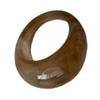 Smooth Glossy Resin Wide Band Ring With Arc Design Comfortable Finger Accessory For Daily Wear And Special Occasions