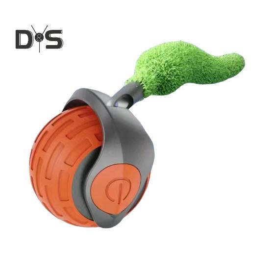 

Интерактивная игрушка-мяч для кошек, перезаряжаемая через USB, катящаяся игрушка-мяч с двухскоростной регулировкой, автоматическая движущаяся игрушка для кошек с хвостом для домашних кошек C