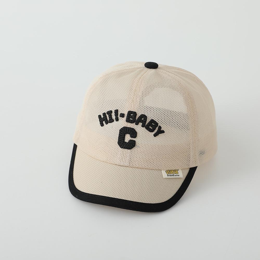 

Letter C Children Peaked Hat Korean Sports Visot Cap Simple Baby Baseball Cap Outdoor хаки