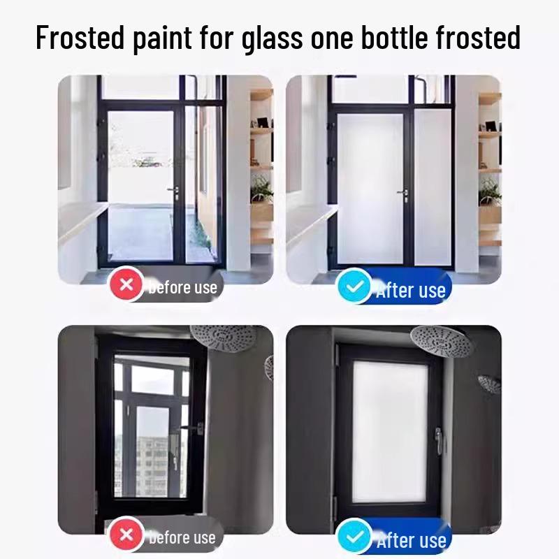 Anti-Peep Frosted Glass Film - Light Blocking, Heat Insulating Privacy Screen for Bathrooms