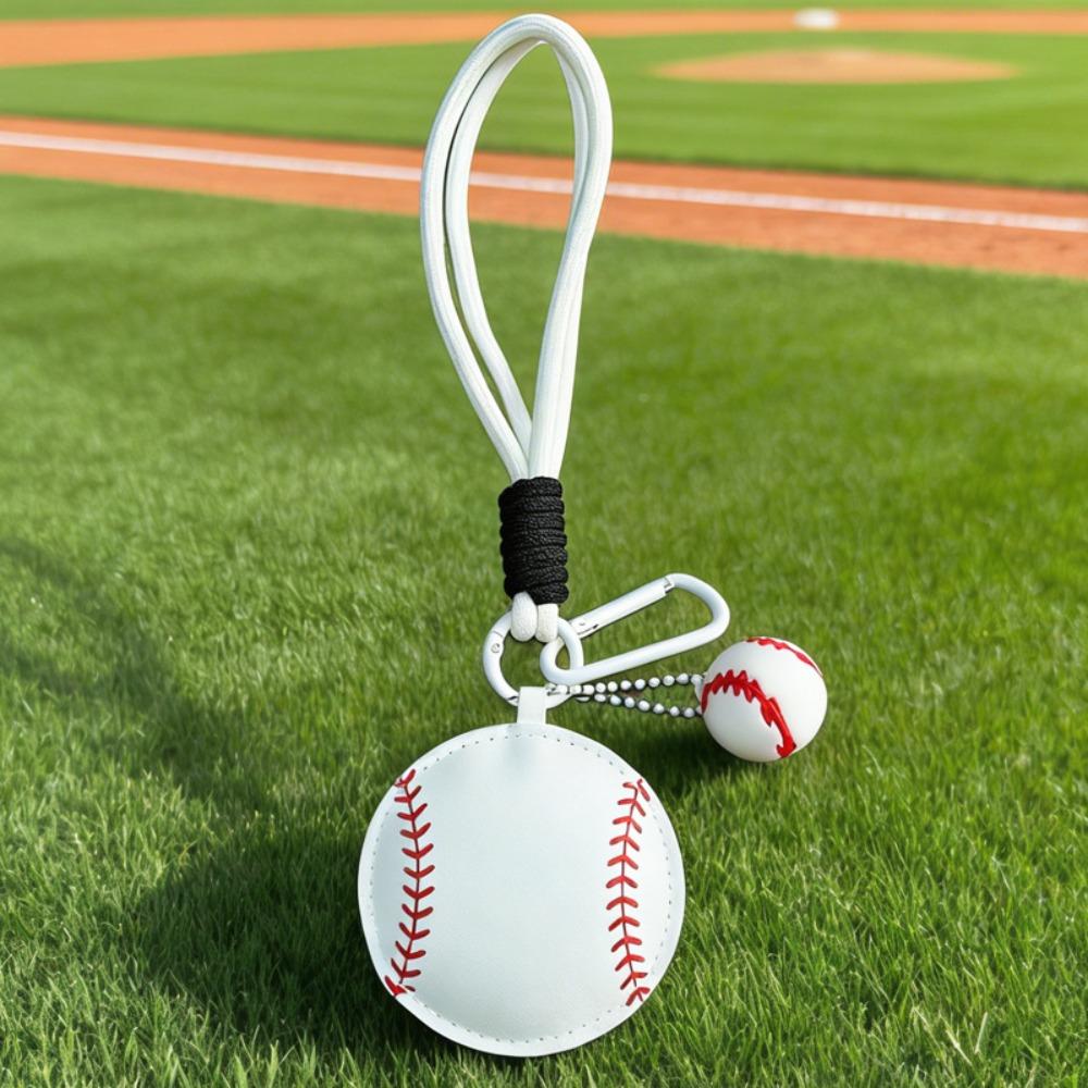 

Portable Football Keychain PU Leather Basketball Keyring Cute Bag Charming Bag Pendant Baseball
