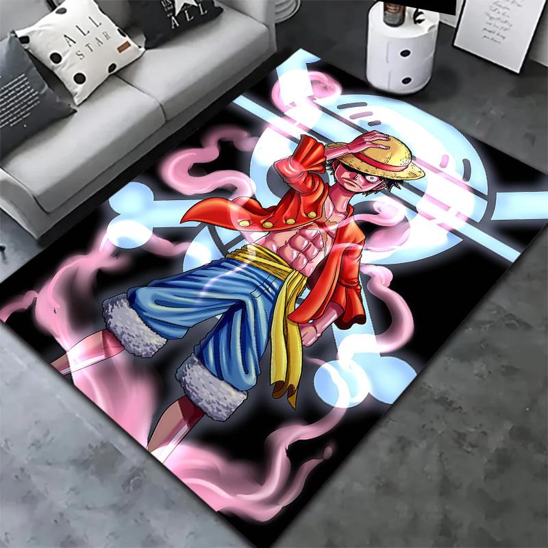 One Piece Monkey D Luffy Carpet Rug For Living Room Bedroom Home Sofa Decoration Kids Play Nonslip Floor Mat