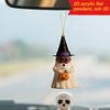 Decorazione Auto Halloween Ciondolo 2D Piatto per Specchietto Retrovisore Auto per Auto Zaino Albero di Natale Accessori Interni Auto