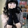 Damen Strickarmstulpen Fingerlos Lang Handgelenkwärmer Winterhandschuhe