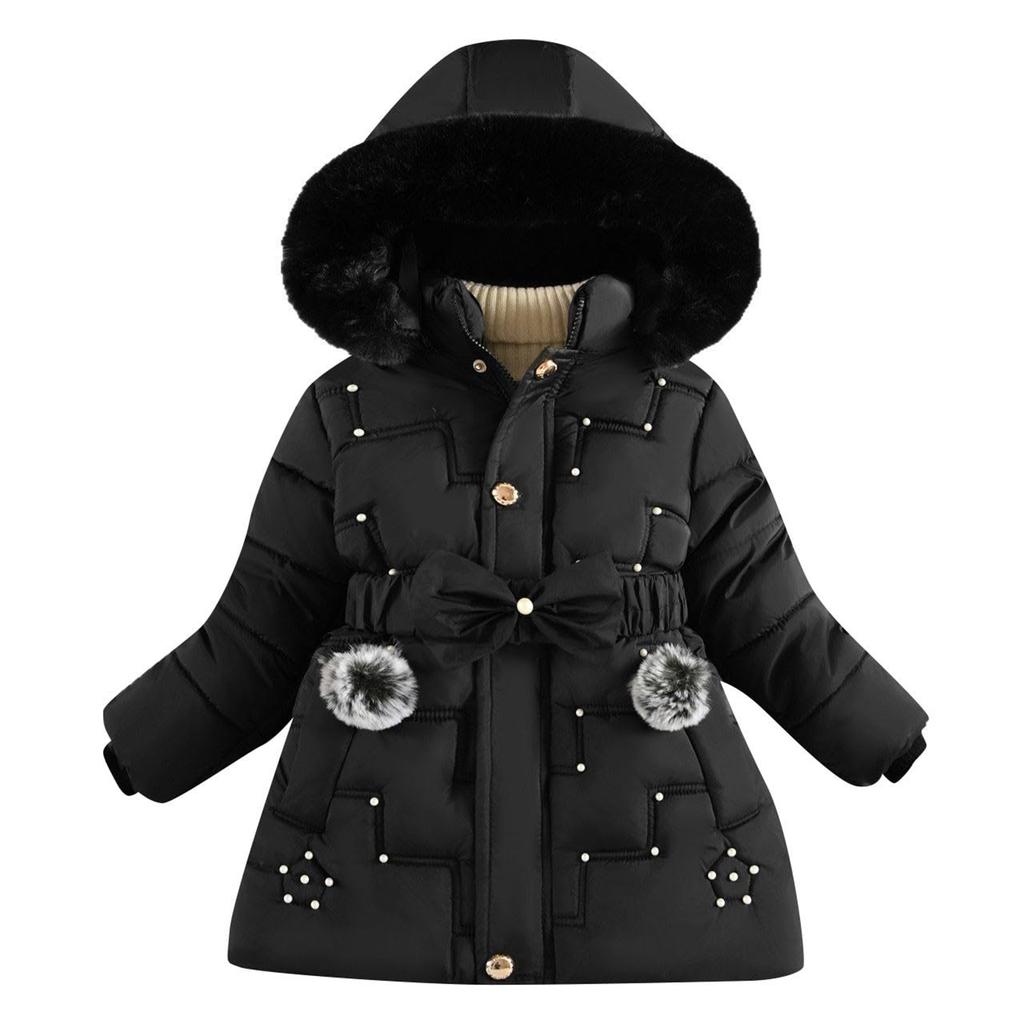 Kids' Fashion Fleece-Lined Thickened Hooded Oversized Sweatshirt Warm Casual Jacket For Fall/Winter