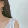 2024 New Personality Metal Knot Baroque Pearl Dangle Earrings for Women Vintage Long Pendant Earrings Luxury Jewelry Girls Gift
