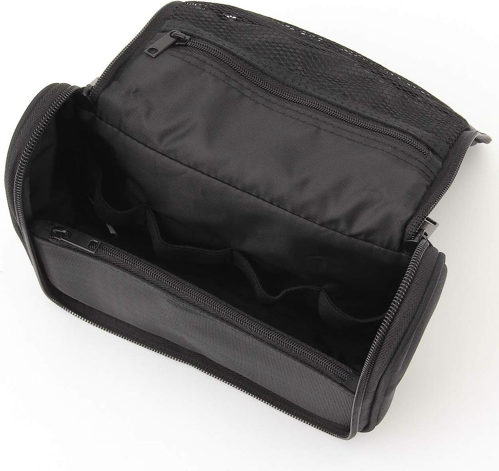 MUJI Polyester Hanging Toiletry 16 x 19 x 6 44904473 Case, Black, Approx. cm,