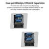 Double Port USB3.0 Adapter Converting 19 pin Motherboard Connector to 2 Type A Female Port Fast Data Transfer Flexible