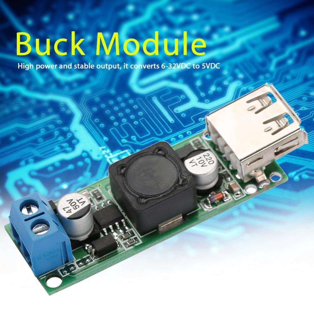 Single USB DC-DC Converter Module DC12V 24V Step Down Voltage Module  Power Regulation