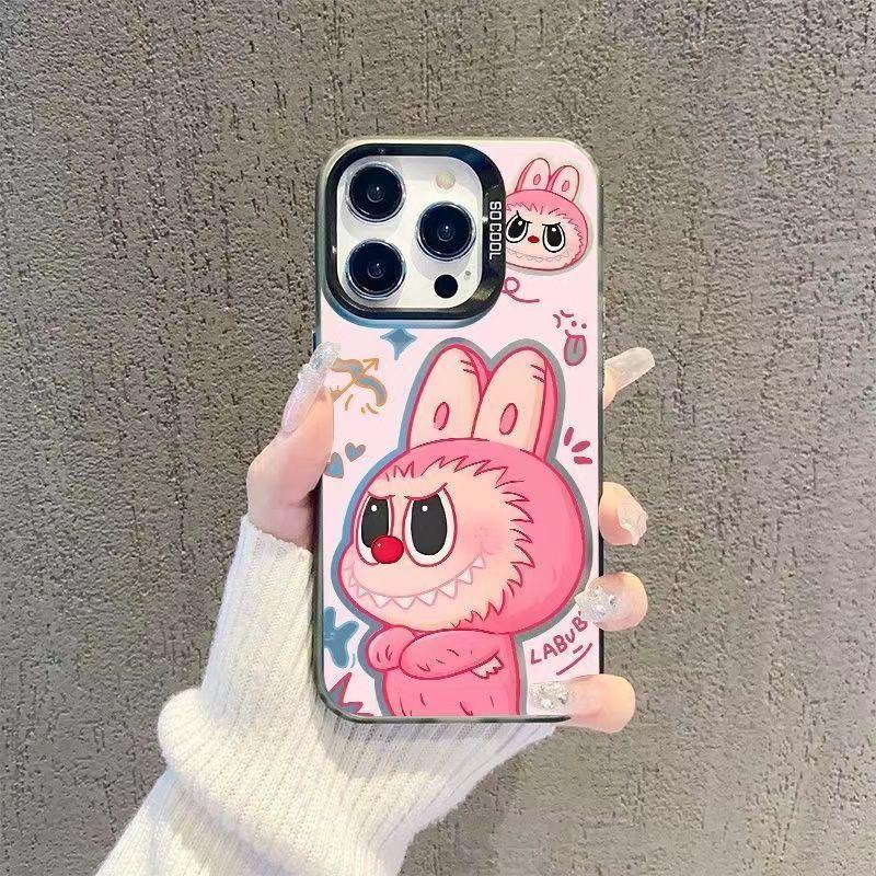 Sweet and Cool Rabbit Labubu Is Suitable for Apple 14Promax Mobile Phone Case 16 Advanced 15 Trendy 1311.