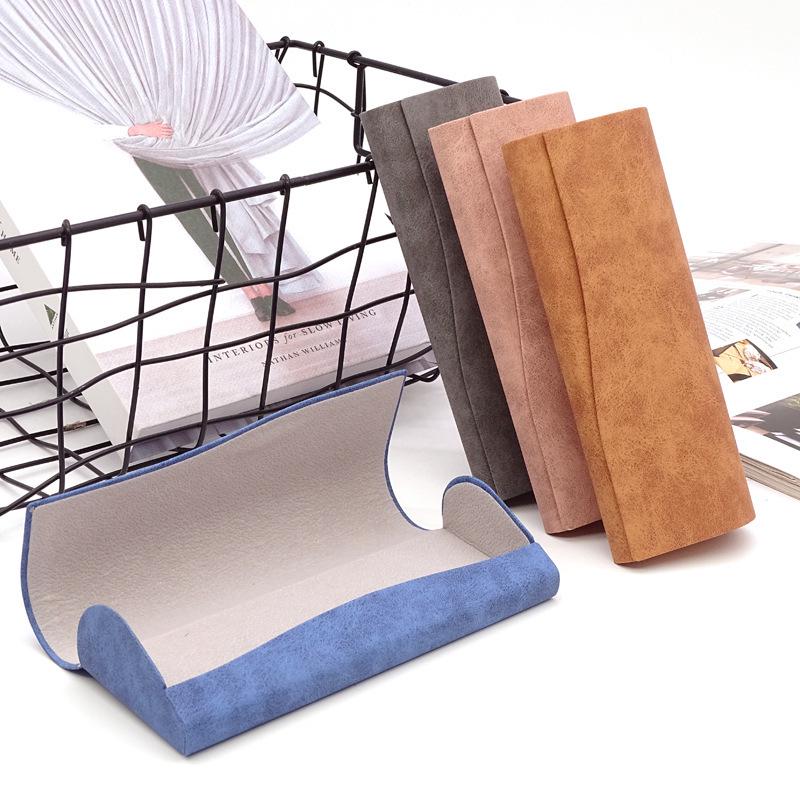 Sheepskin Pattern Magnetic Glasses Case for Men & Women - Anti-Pressure Myopia & Sunglasses Storage Box