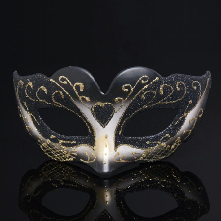 Luxurious Kids Girls Half Face Venetian Mask Mardi Gras Glitter Mask for Masquerade Prom Parties and Themed Celebration