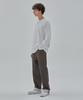 Rul And Y Denim Wide Fit Selvedge Pants Khaki